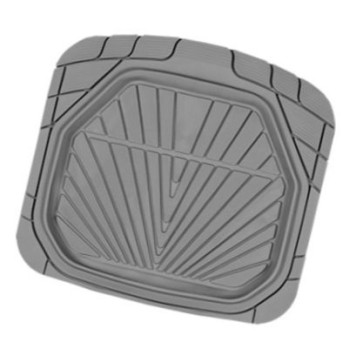 Ковры салона - ванночки до -50°С (4 предмета) серые с канавками для вырезов Autoprofi POWER TER-510 GY-1