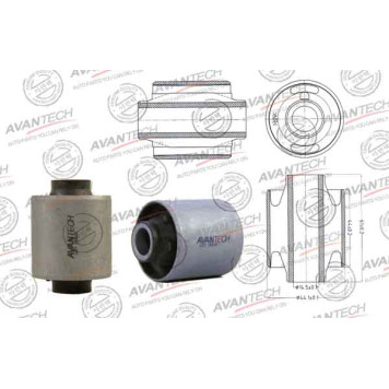 Сайлентблок подвески AVANTECH ASB0156