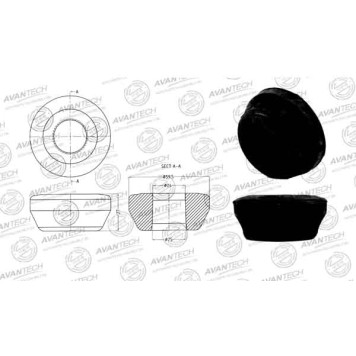 Сайлентблок подвески AVANTECH ASB0525