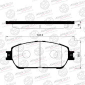 Колодки тормозные дисковые передние AVANTECH AV1042