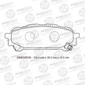 Колодки тормозные дисковые задние AVANTECH AV1062