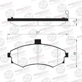 Колодки тормозные дисковые передние AVANTECH AV115