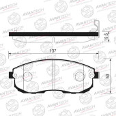 Колодки тормозные дисковые передние AVANTECH AV191
