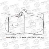 Колодки тормозные дисковые передние AVANTECH AV283