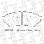Колодки тормозные дисковые передние AVANTECH AV446