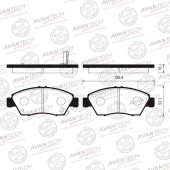 Колодки тормозные дисковые задние AVANTECH AV571