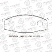 Колодки тормозные дисковые передние AVANTECH AV724