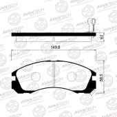 Колодки тормозные дисковые передние AVANTECH AV949