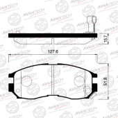Колодки тормозные дисковые передние AVANTECH AV951