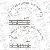 Колодки тормозные барабанные задние AVANTECH AVS0102