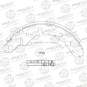 Колодки тормозные барабанные AVANTECH AVS1302
