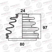 Пыльник привода AVANTECH BD0106