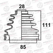 Пыльник привода AVANTECH BD0116