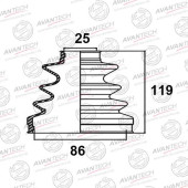 Пыльник привода AVANTECH BD0118