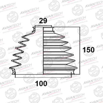 Пыльник привода AVANTECH BD0120