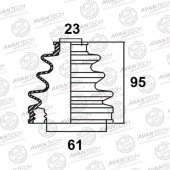 Пыльник привода AVANTECH BD0122