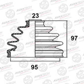 Пыльник привода AVANTECH BD0202