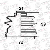 Пыльник привода AVANTECH BD0204