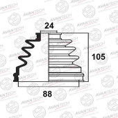 Пыльник привода AVANTECH BD0210