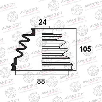 Пыльник привода AVANTECH BD0210
