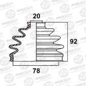 Пыльник привода AVANTECH BD0212