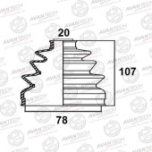 Пыльник привода AVANTECH BD0217