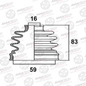 Пыльник привода AVANTECH BD0303