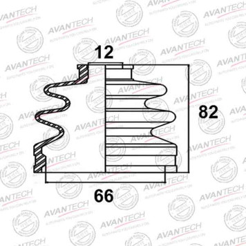 Пыльник привода AVANTECH BD0306
