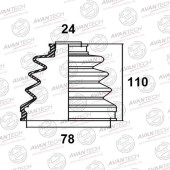 Пыльник привода AVANTECH BD0309