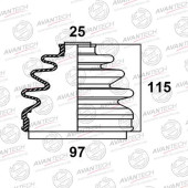Пыльник привода AVANTECH BD0310