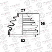 Пыльник привода AVANTECH BD0404