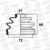 Пыльник привода AVANTECH BD0504