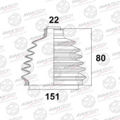 Пыльник привода AVANTECH BD0507