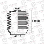 Пыльник рулевой системы AVANTECH BS0105