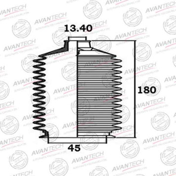 Пыльник рулевой системы AVANTECH BS0108