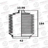 Пыльник рулевой системы AVANTECH BS0501