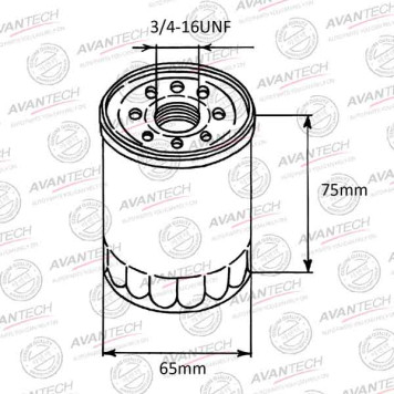 Фильтр масляный AVANTECH OF0101-1