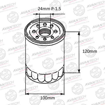 Фильтр масляный AVANTECH OF0103-1