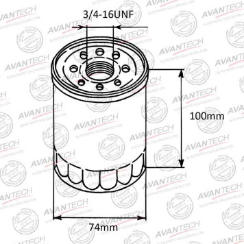 Фильтр масляный AVANTECH OF0105-1