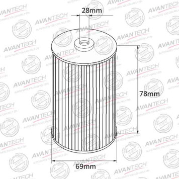 Фильтр масляный AVANTECH OF0109-1