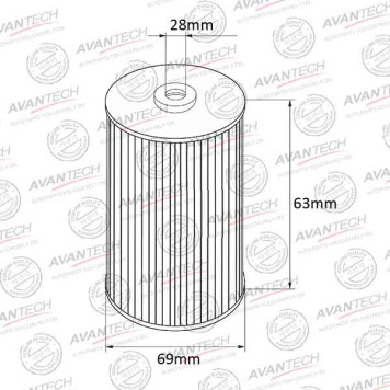 Фильтр масляный AVANTECH OF0113-1