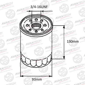 Фильтр масляный AVANTECH OF0204-1