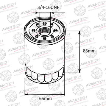 Фильтр масляный AVANTECH OF0205-1