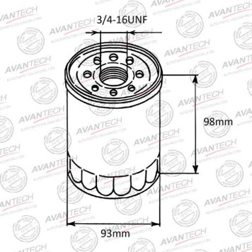 Фильтр масляный AVANTECH OF0211-1