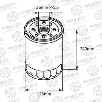 Фильтр масляный AVANTECH OF0213-1