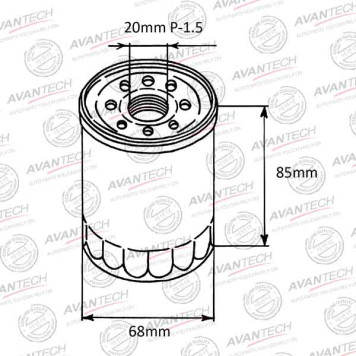 Фильтр масляный AVANTECH OF0501-1