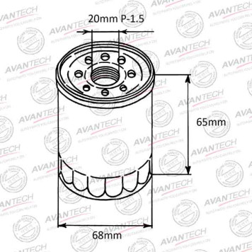 Фильтр масляный AVANTECH OF0601-1