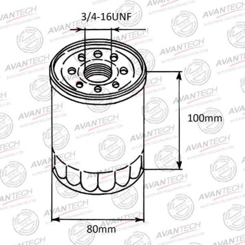 Фильтр масляный AVANTECH OF0702-1