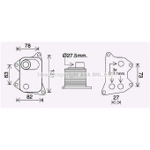 Радиатор масляный, моторное масло <b>AVA QUALITY COOLING AI3420</b>