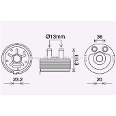 Радиатор масляный <b>AVA QUALITY COOLING DN3443</b>